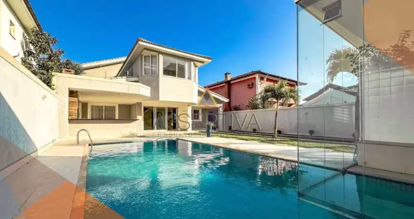Barra da tijuca cristal lake locação casa 5 suítes totalmente reformada