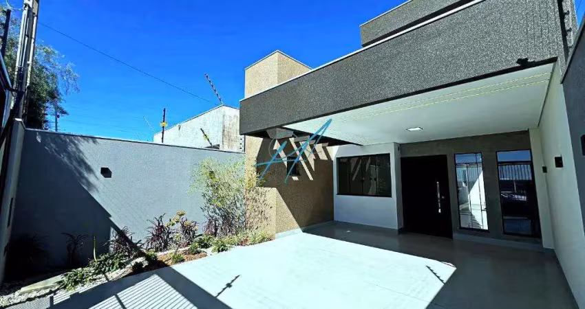 Casa à venda em maringá, jardim campo belo, com 3 quartos, com 91 m²