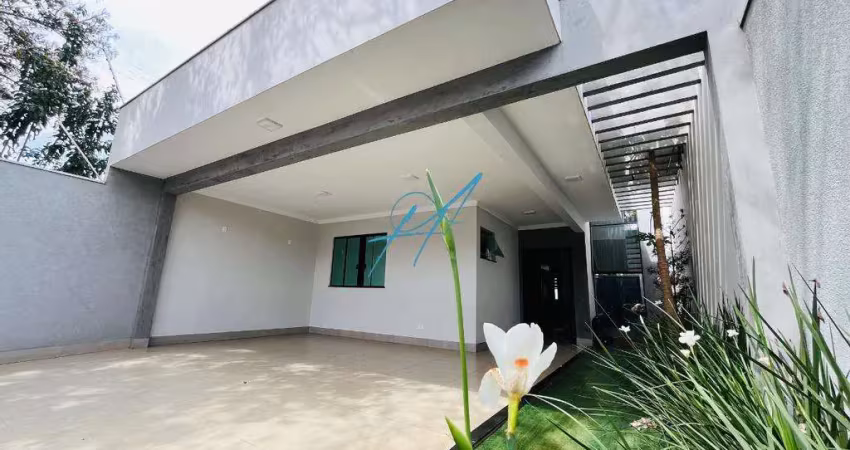 Casa à venda em maringá, jardim itália ii, com 3 quartos, com 138 m²
