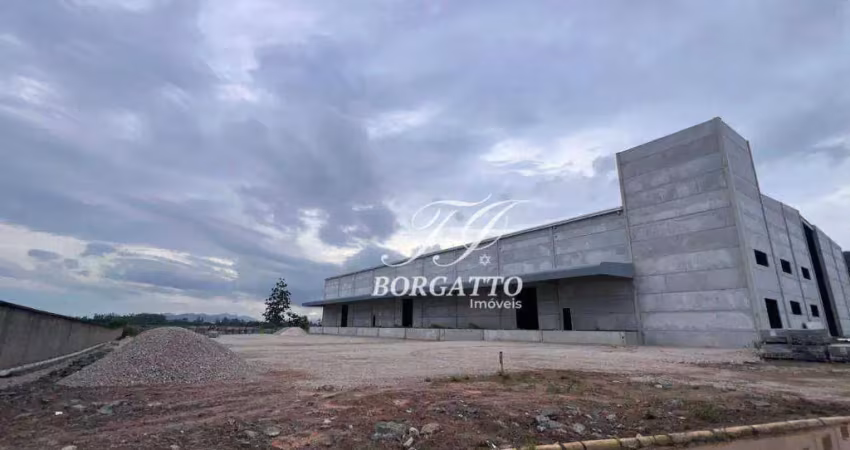Galpão para alugar, 3795 m² por r$ 90.000,00/mês - sertão de santa luzia - porto belo/sc