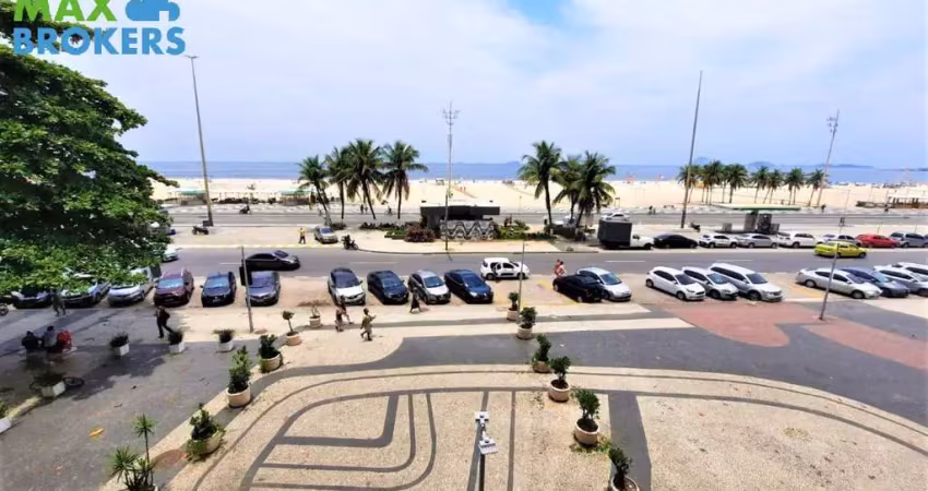 Apartamento à venda no leme, av. atlântica, frontal mar, 4 quartos, 2 suítes, 2 vagas