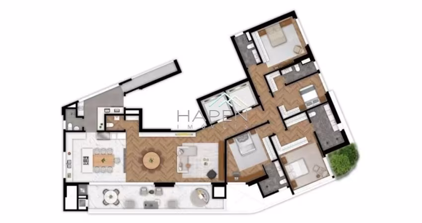 Apartamento com 4 quartos à venda na Rua Padre Anchieta, --, Bigorrilho, Curitiba