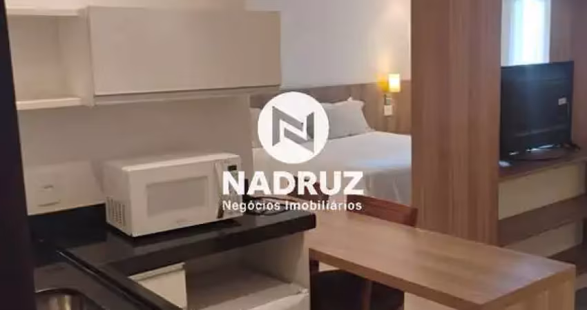 Flat/apartamento de 1 dormitório, com mobília completa.  total estrutura de lazer, serviços e comércio na melhor localização da cidade. 1 vaga de garagem.