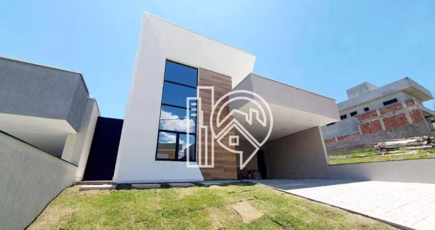 Casa nova com 3 dormitórios à venda, 131 m² - Residencial Fogaça - Jacareí/SP