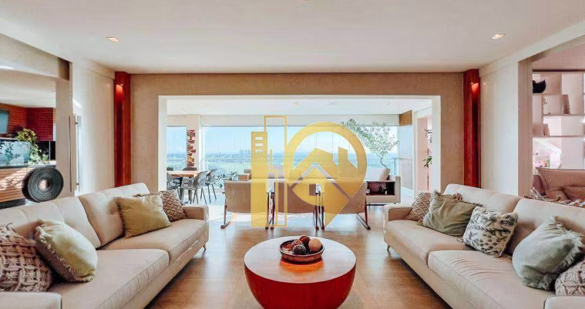Apartamento luxuoso com 4 dormitórios à venda, 259 m² andar alto, porta fechada - Jardim das Colinas - SJCampos/SP