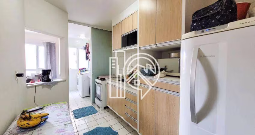 Apartamento com 3 dormitórios à venda, 80 m² - jd satélite - sjcampos/sp