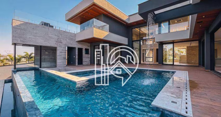 Casa de luxo privativa com 5 suítes à venda, 615 m² condomínio reserva do paratehy sjcampos/sp