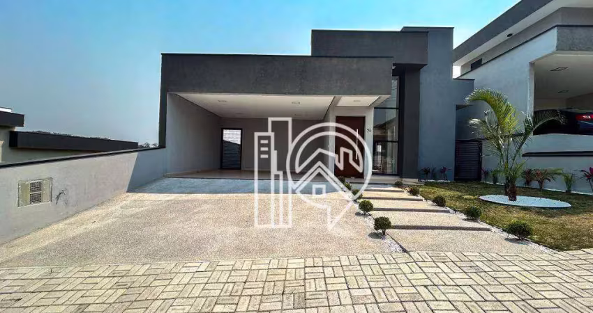 Casa com 3 dormitórios à venda, 190 m² no condominio santa mônica - caçapava/sp