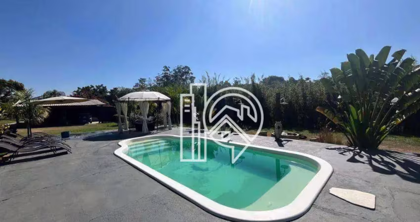Chácara com 4 dormitórios à venda, 8000 m²- rio abaixo - jacareí/sp
