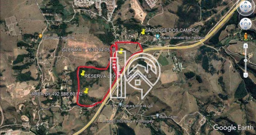Área à venda, 656 m² no Rio Comprido - Jacareí/SP