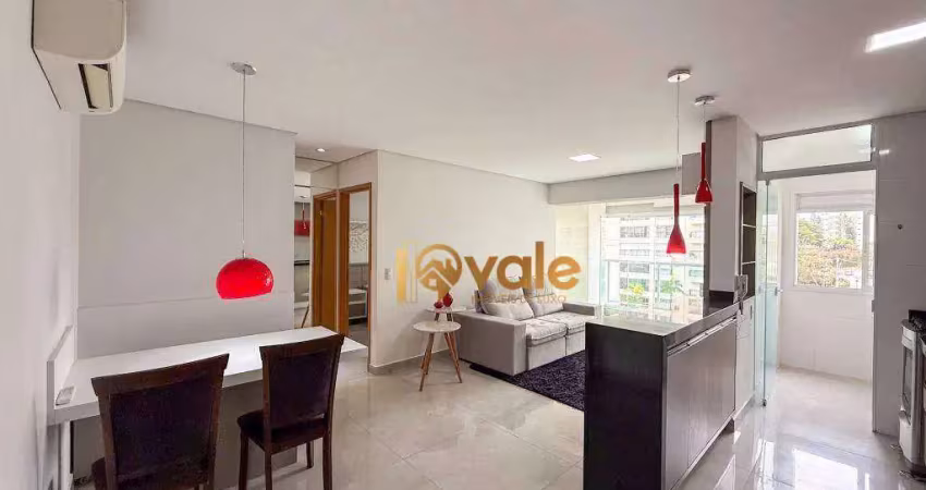 Apartamento mobiliado 1 dormitório locação 57m² icon vila ema em são josé dos campos/sp