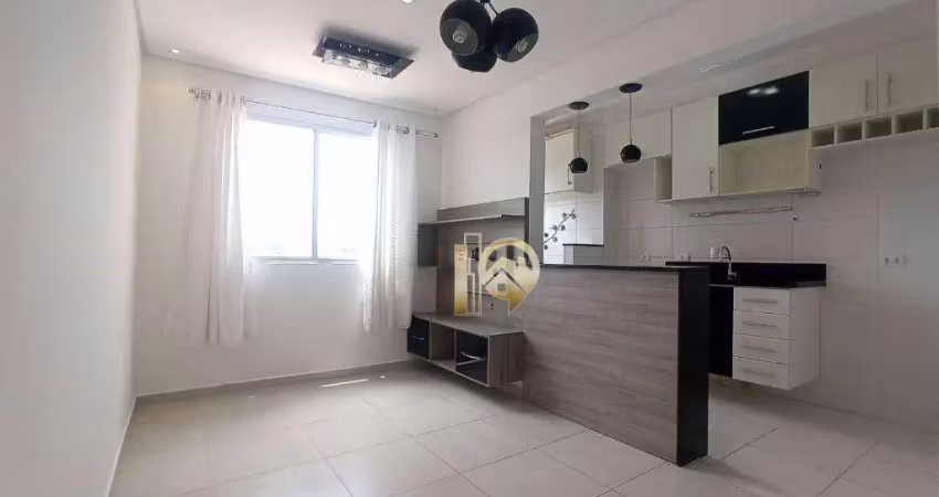 Apartamento com 2 dormitórios, 47 m² - villa branca - jacareí/sp