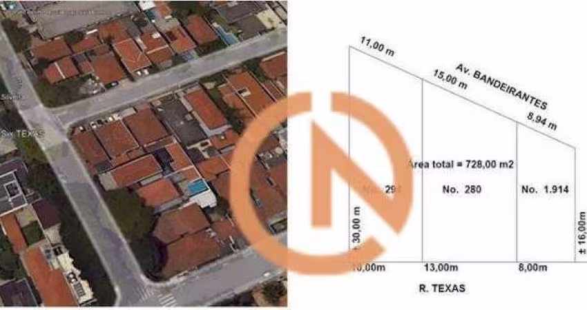 Terreno Residencial para locação, Brooklin Paulista, São Paulo - TE0082.