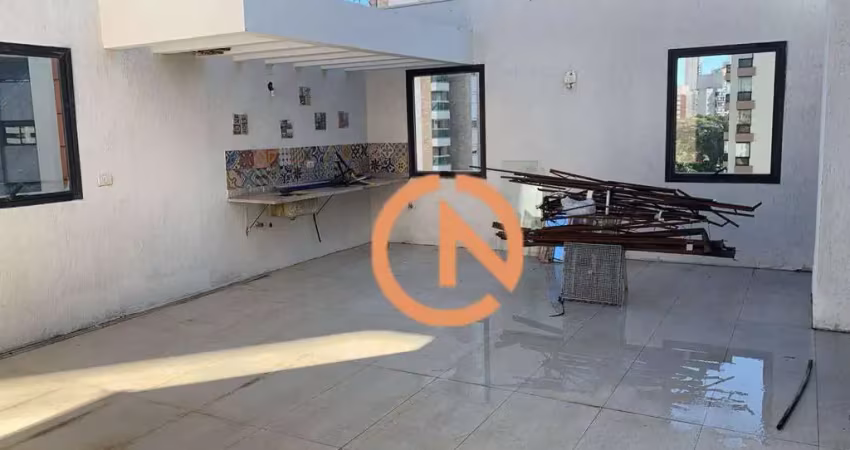 Cobertura à venda com 3 quartos, sendo 1 suíte e 2 banheiros no miolo da chácara klabin.