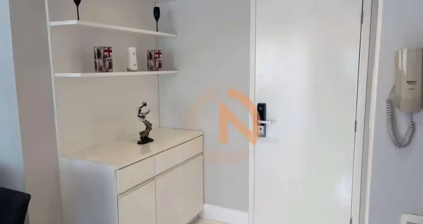 Apartamento para locação com 54m², 1 quarto, sendo suíte, 2 banheiros e 1 vaga de garagem