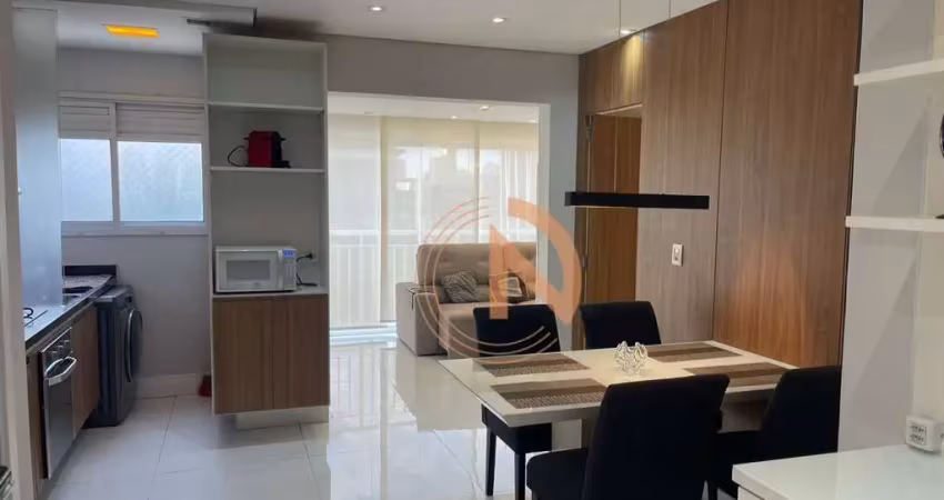 Apartamento para locação com 54 m², 1 quarto, sendo suíte, 2 banheiros e 1 vaga de garagem