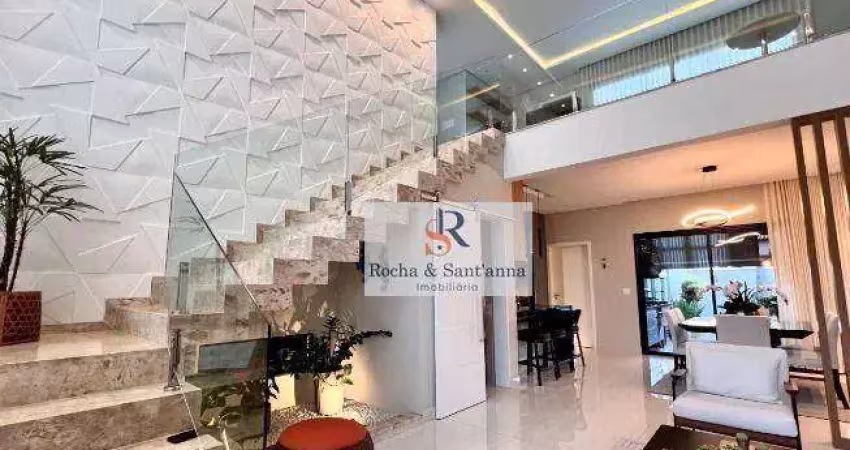 Sobrado com 3 dormitórios à venda, 235 m² por r$ 2.300.000,00 - jardim residencial alto de itaici - indaiatuba/sp