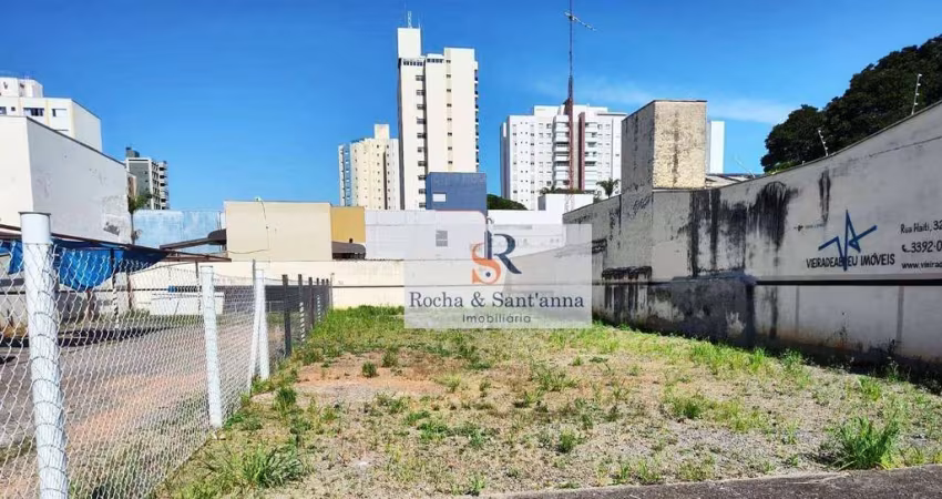 Terreno Comercial Centro R$ 1.600.000 ou aluguel por R$ 5.575/mês - Vila Sfeir - Indaiatuba/SP