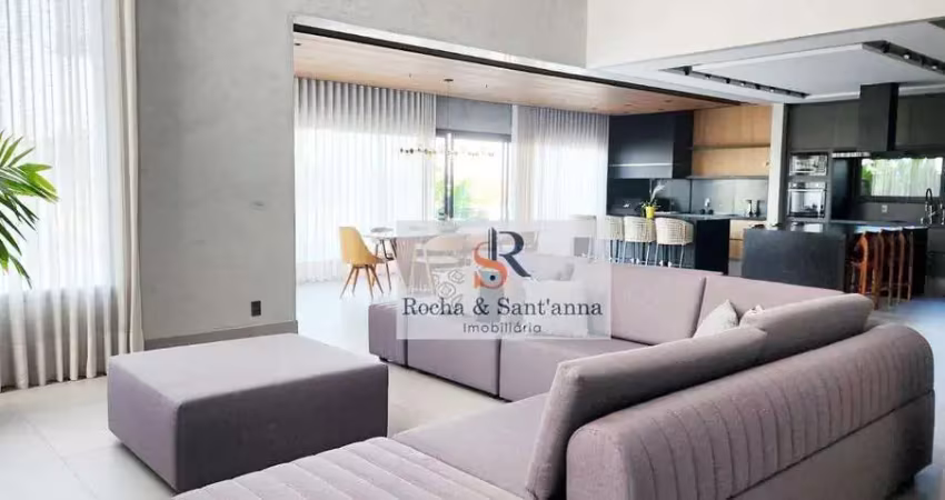 Sobrado com 5 dormitórios à venda, 422 m² por r$ 6.700.000,00 - parque villa dos pinheiros - indaiatuba/sp