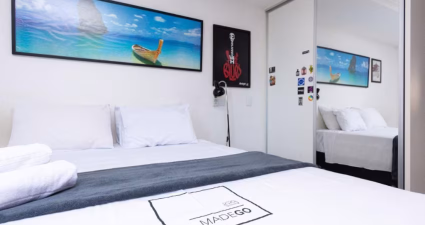 - Duplex de 1 quarto no Setor Bueno - Área: 54 m² com lazer exuberante , mobiliado