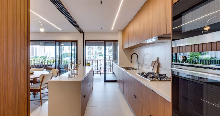 Uma proposta inédita de arquitetura que une o espírito de casa com a comodidade de um apartamento, o frescor de um jardim.