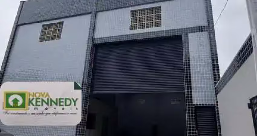 Galpão comercial de 350m² na melhor localização de praia grande-sp, bairro tude-  locação