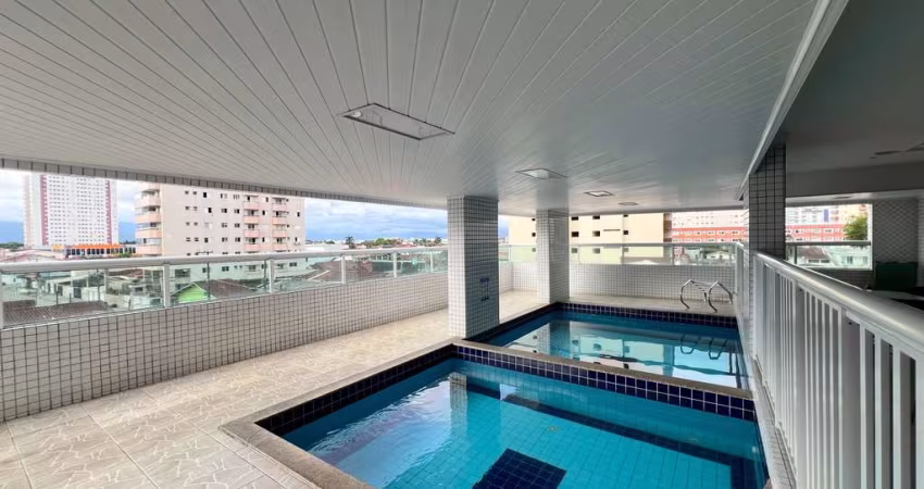 Apartamento à venda em Praia Grande-SP, Tupi: 2 quartos, 1 suíte, 1 sala, 2 banheiros, 1 vaga de garagem, 80m². Imperdível!