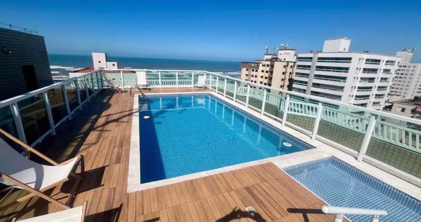 Apartamento à venda na aviação em praia grande-sp: 1 quarto, 1 sala, 1 vaga, 55m² de área. imperdível!