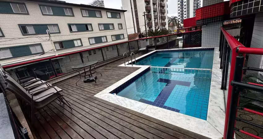Apartamento à venda na guilhermina: 1 quarto, vista para o mar e pôr do sol, 53m² - praia grande-sp. venha morar com conforto!