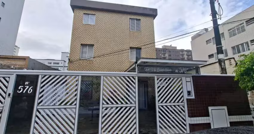 Apartamento para locação no canto do forte, praia grande-sp: 1 quarto, 1 sala, 1 banheiro, 30m² de área. venha conferir!