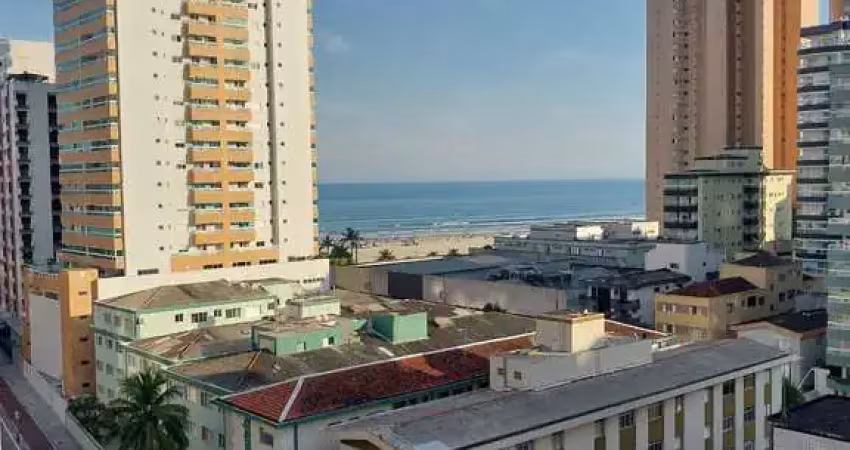 Apartamento à venda com vista mar no boqueirão, praia grande-sp, 1 quarto, 1 sala, 55m².