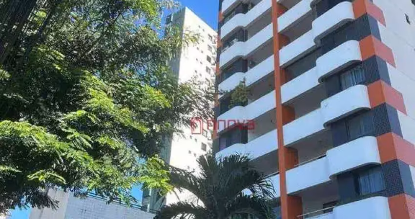 Aluga apartamento mobiliado com 1 quarto, varanda, armários, duas garagens, 43 m²  - caminho das árvores - salvador/ba