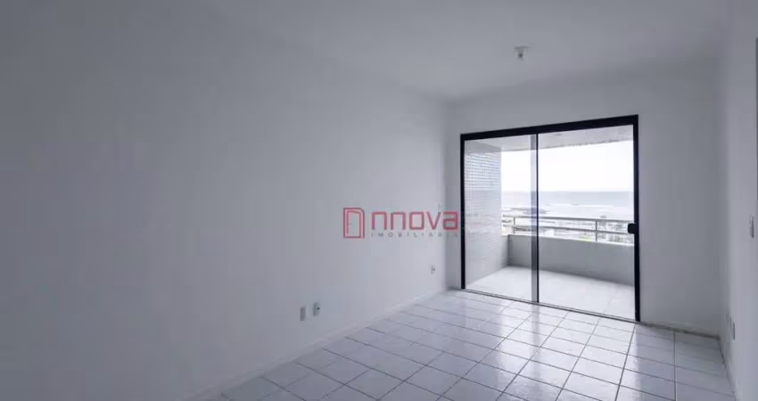 Aluga apartamento com 1 quarto, varanda, armários, frente com vista mar, 50 m² por r$ 1.800/mês - pituba - salvador/ba