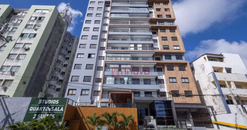 Apartamento com 1 dormitório para alugar, 30 m² por r$ 2.762/mês - federação - salvador/ba