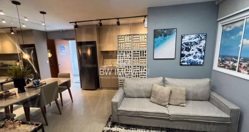 Apartamento 1 quarto compacto, lazer completo, fino acampamento.