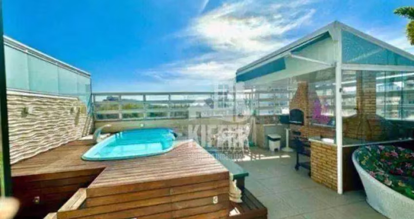Cobertura linear no ingá  3 quartos planejados, piscina, churrasqueira, energia solar e vista livre | 3 vagas na escritura.