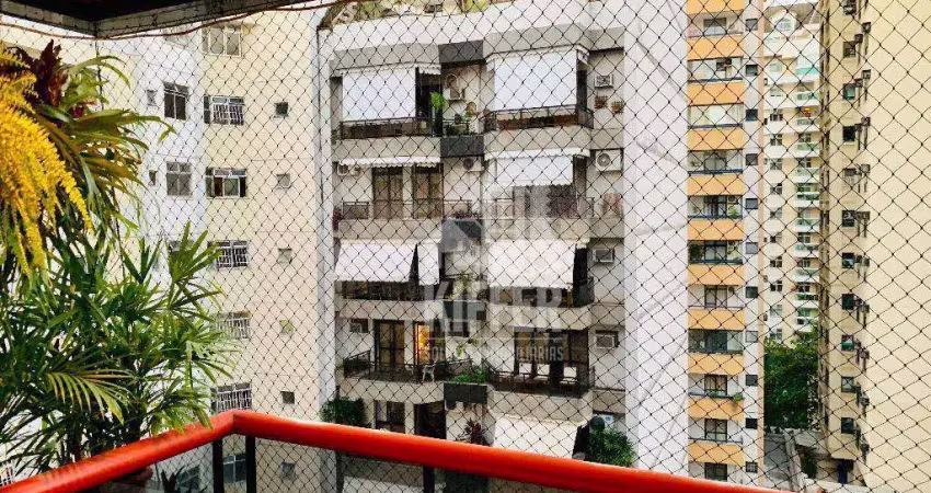 Apartamento amplo com 4 quartos (2 suítes), 3 varandas – 1 por andar – lazer completo em icaraí
