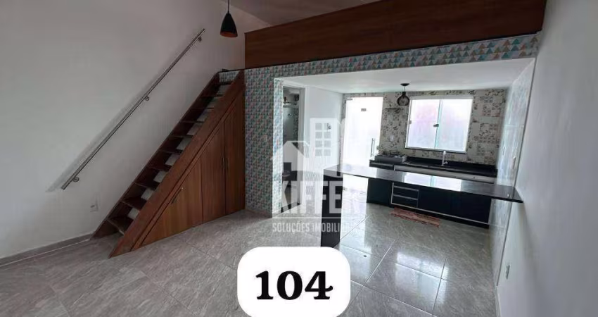 Flat com 1 Quarto com Piscina e churrasqueira à venda, 27 m² por R$ 185.000 - Restinga de Maricá - Maricá/RJ