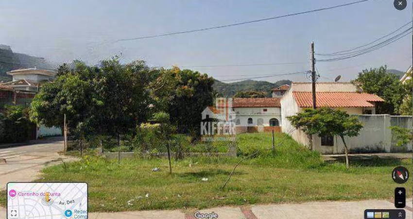 Terreno à venda, 651 m² por R$ 1.100.000,00 - Piratininga - Niterói/RJ