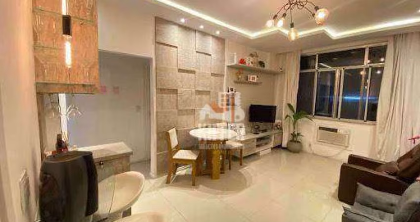 Apartamento com 2 quartos, vaga de garagem, Quarteirão da Praia de Icaraí, 70m² por R$ 710.000,00 - Icaraí - Niterói/RJ