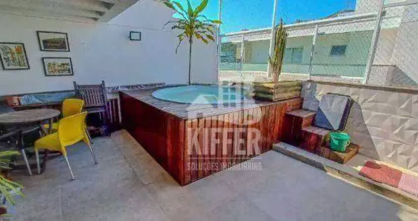 Cobertura duplex com 3 quartos no privilege residencial  à venda, 140 m² por r$ 1.020.000 - santa rosa - niterói/rj