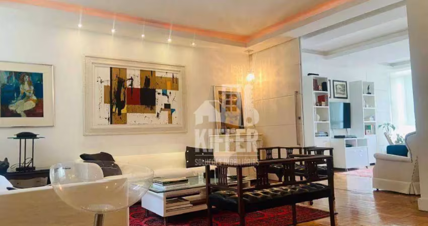 Apartamento com 3 dormitórios à venda, 130 m² por r$ 1.700.000,00 - icaraí - niterói/rj