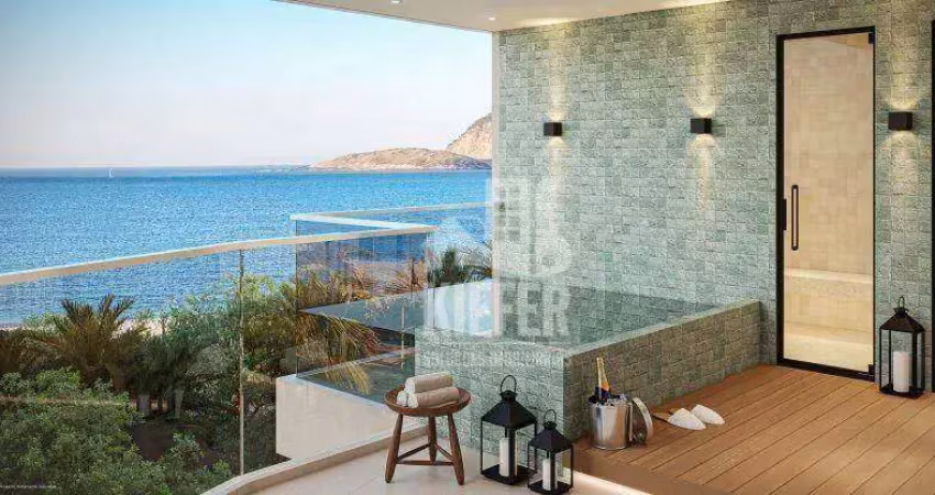Apartamento com 4 quartos à venda, 210 m² por r$ 4.140.000 - camboinhas - niterói/rj