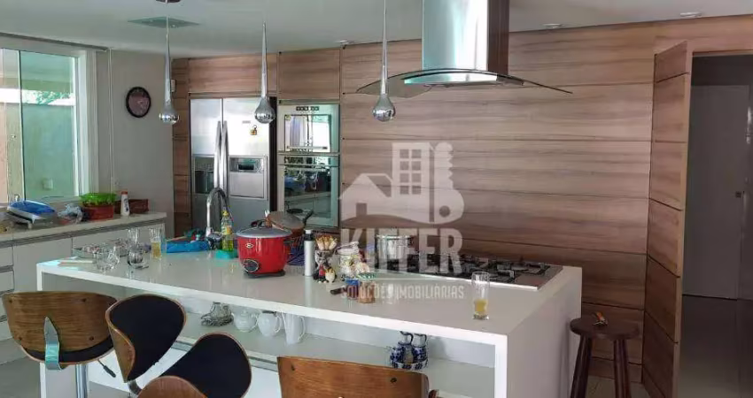 Casa com 4 quartos para alugar, 350 m² por r$ 9.258/mês - barroco (itaipuaçu) - maricá/rj