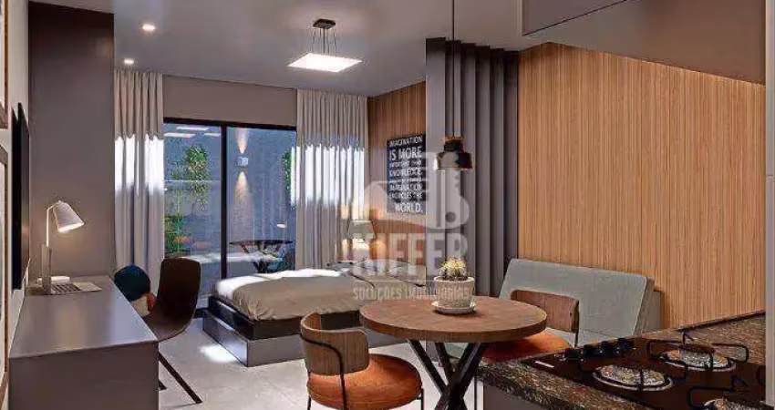 Loft térreo com garden, 29 m² por r$ 220.000 - são francisco - niterói/rj