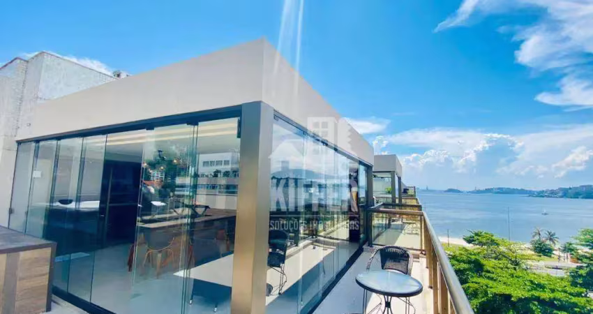Cobertura com 4 dormitórios à venda, 240 m² por r$ 2.650.000,00 - charitas - niterói/rj