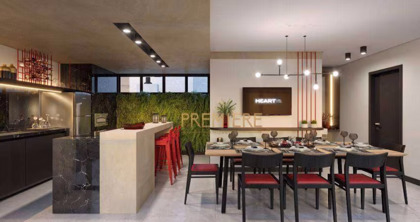 Apartamento moderno com 2 quartos em Santa Felicidade