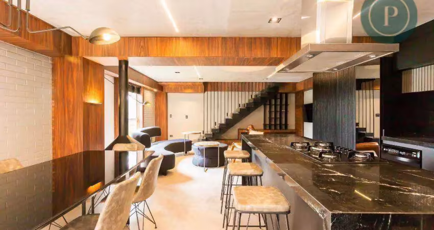 Cobertura para alugar, 250 m² por r$ 12.982,00 - campo comprido - curitiba/pr