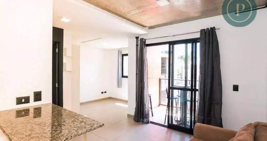Studio com 1 dormitório para alugar, 38 m² - rebouças - experimente o atendimento boutique!!!
