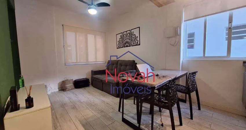 Apartamento com 1 dormitório à venda, 40 m² por r$ 250.000,00 - itararé - são vicente/sp